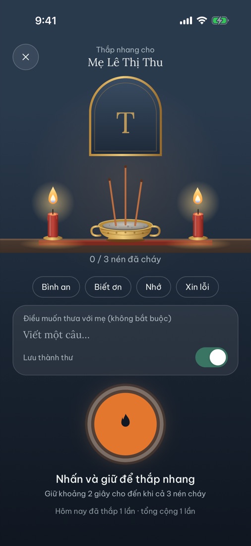 Thắp nén nhang, gửi đôi lời cho người đã khuất
